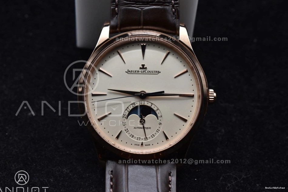 Brown SA925 Strap FreshLook Thin Edition Master on 908 Moon RG 1:1 White Ultra Super APSF Clone Dial Leather Best 0318